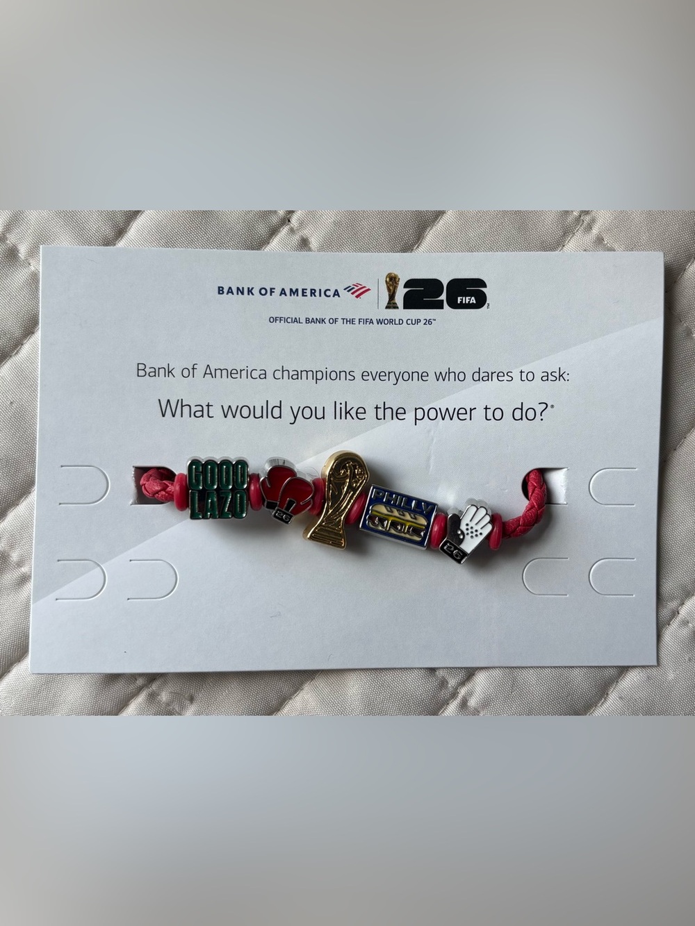 FIFA World Cup 2026 Bank of America Charm Bracelet